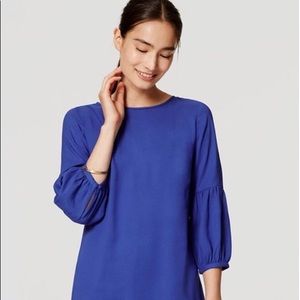 Loft Bell Lantern Sleeve Dress